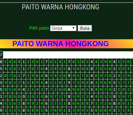 11+ Result Hk Paito Warna